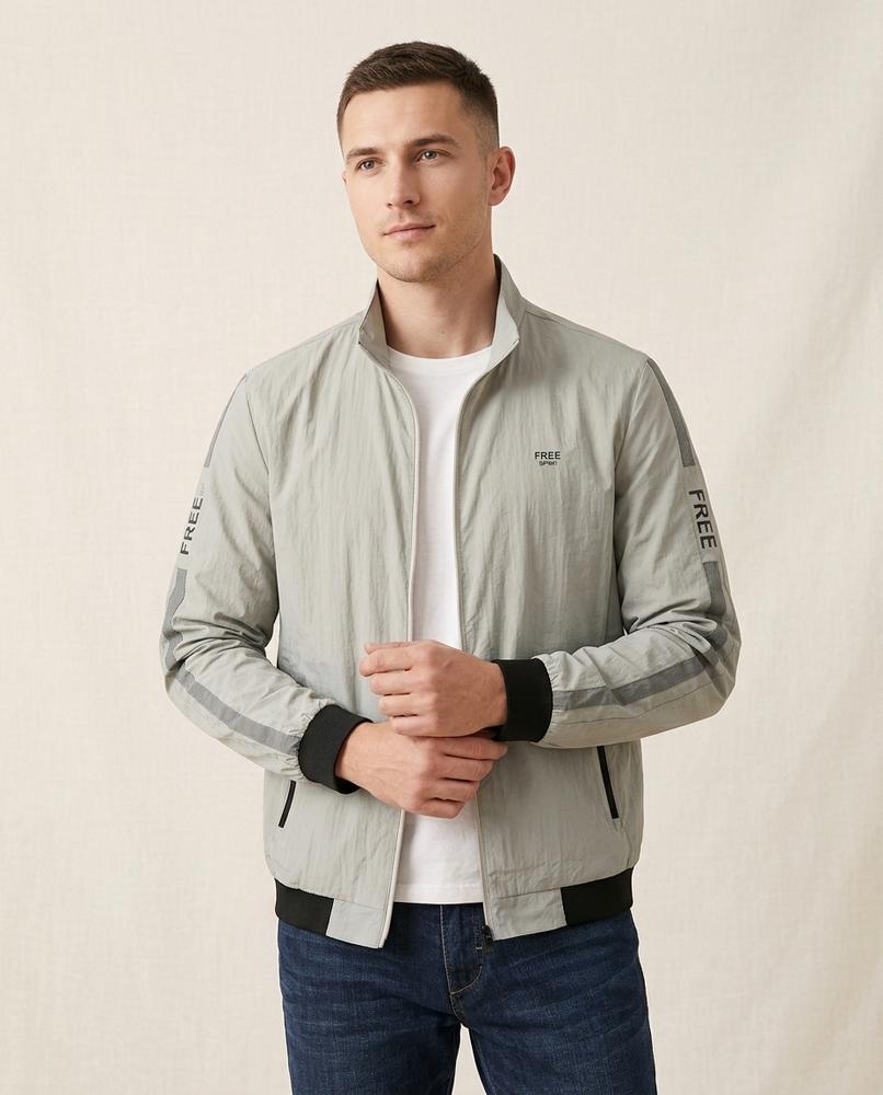 Lands Fashion - Memen | Zip-Up Stand-Collar Jacket Men