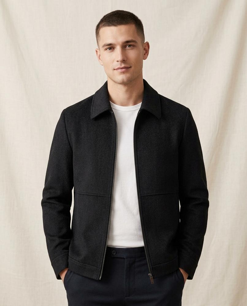 Lands Fashion - Tuwik | Zip-Up Structured Jacket Men