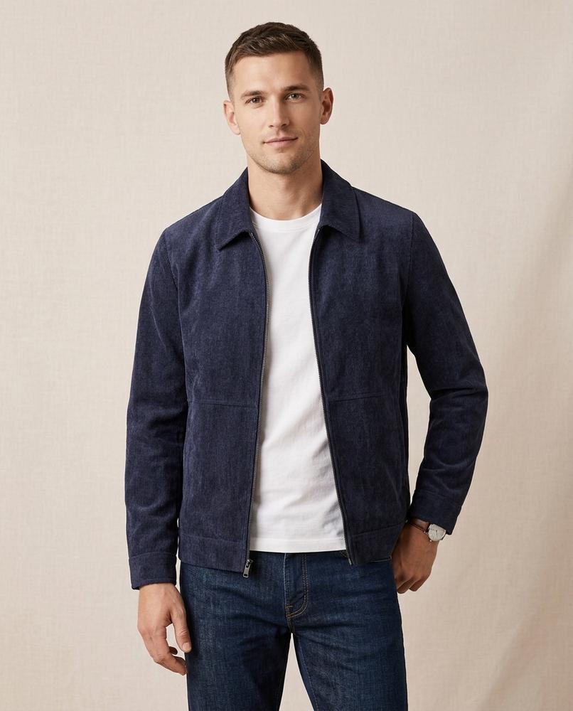 Lands Fashion - Tuwik | Zip-Up Structured Jacket Men