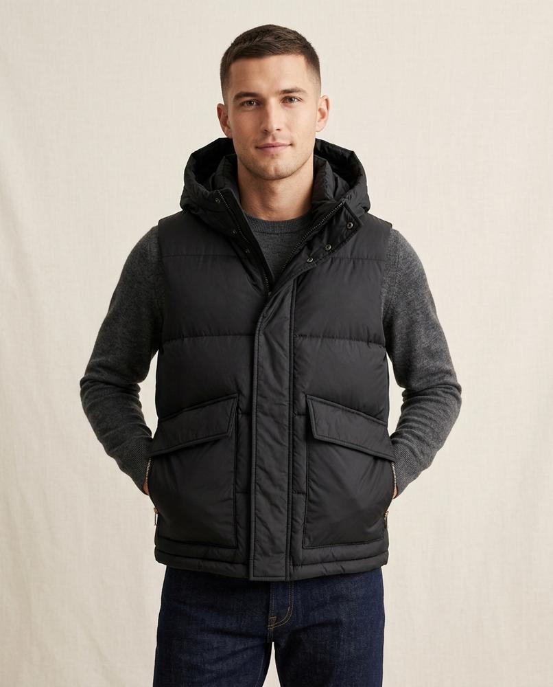 Lands Fashion - Vazor | Padded Hooded Vest Men