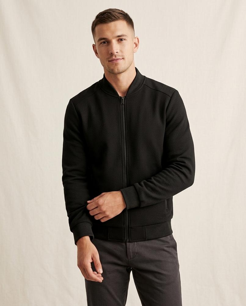 Lands Fashion - Yovet | Textured Zip-Up Jacket Men