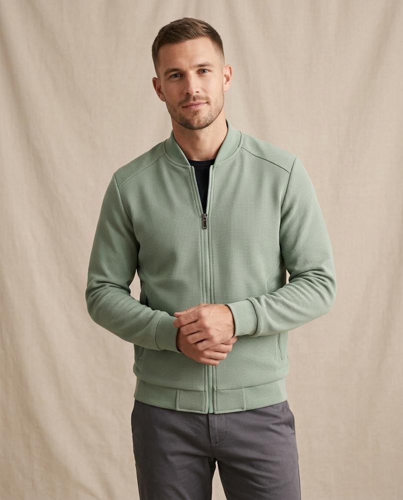 Lands Fashion - Yovet | Textured Zip-Up Jacket Men