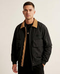 Lands Fashion - Vinur | Contrast-Collar Lined Jacket Men
