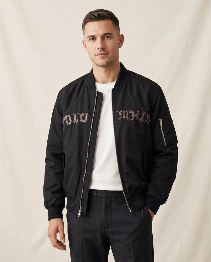 Lands Fashion - Milin | Embroidered Lined Jacket Men