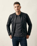 Lands Fashion - Daron | Quilted Fitted Leather Jacket Men