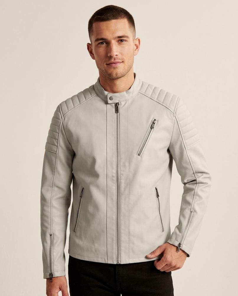Lands Fashion - Daron | Quilted Fitted Leather Jacket Men