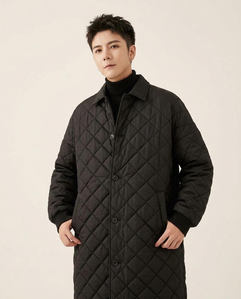 Lands Fashion - Dadan | Quilted Button-Front Coat Men