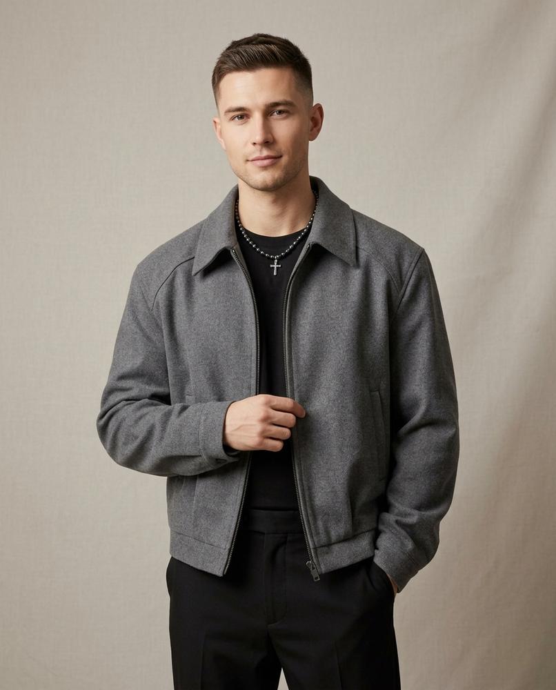 Lands Fashion - Cavan | Structured Zip-Up Jacket Men