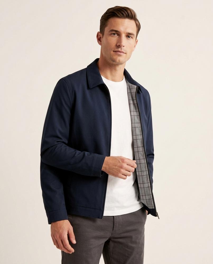 Lands Fashion - Riram | Zip-Up Collared Jacket Men