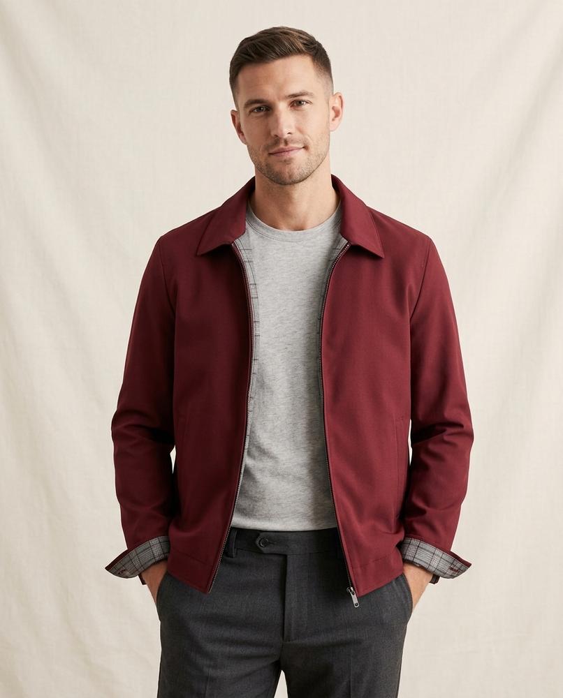 Lands Fashion - Riram | Zip-Up Collared Jacket Men