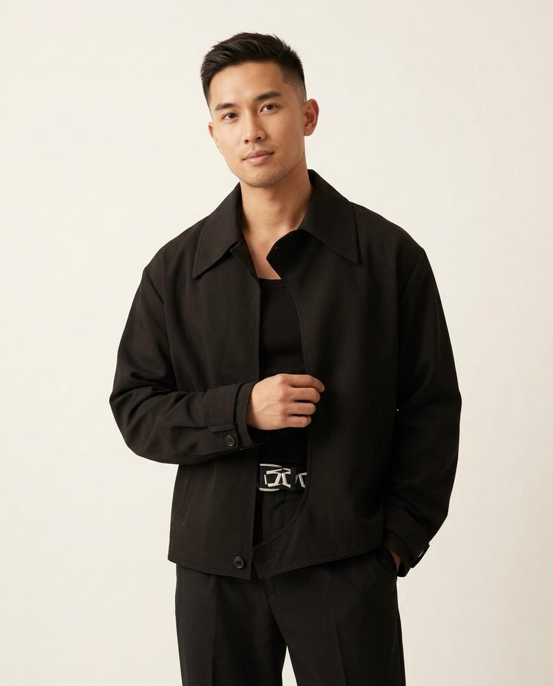 Lands Fashion - Lesel | Buttoned Collared Jacket Men