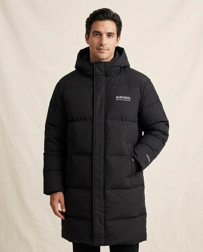 Lands Fashion - Raven | Hooded Quilted Coat Men