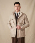 Lands Fashion - Zevar | Woolen Stand-Collar Jacket Men