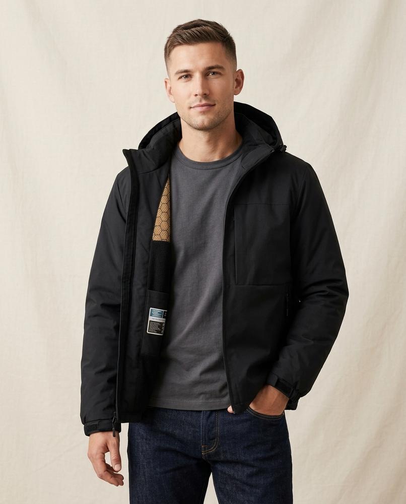 Lands Fashion - Loram | Fleece-Lined Hooded Jacket Men