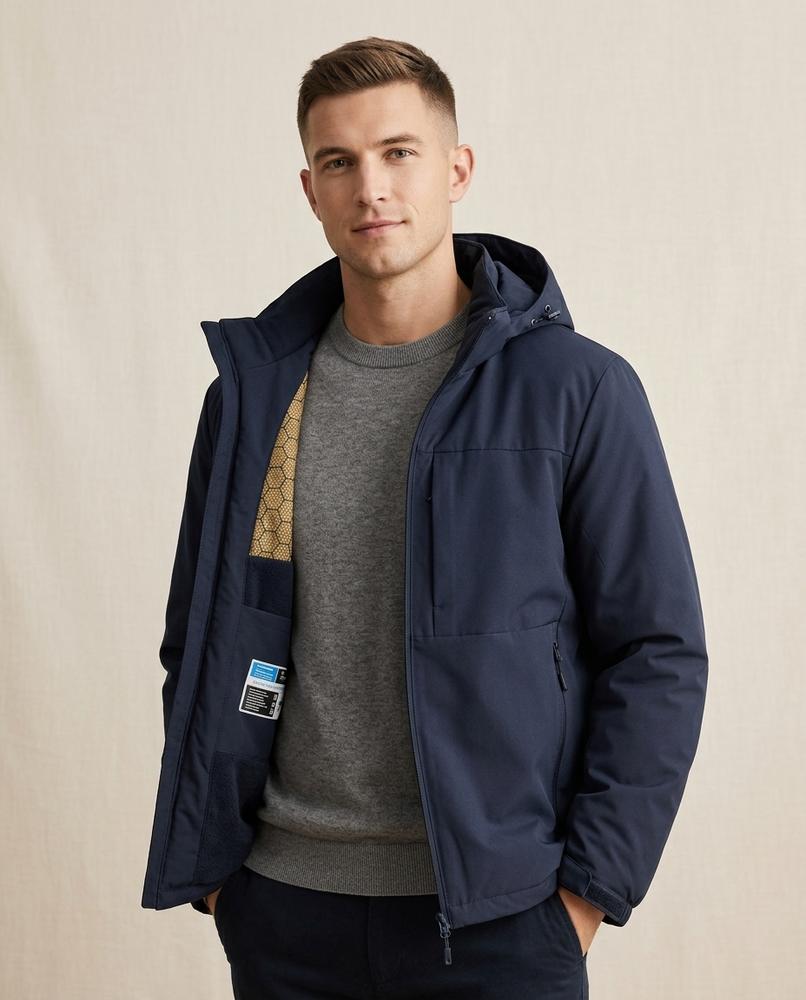 Lands Fashion - Loram | Fleece-Lined Hooded Jacket Men