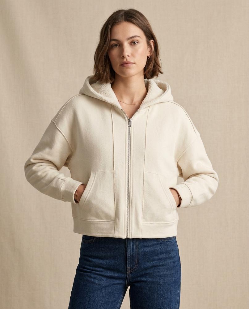 Lands Fashion - Kever | Zip-Up Sherpa-Lined Hoodie Women