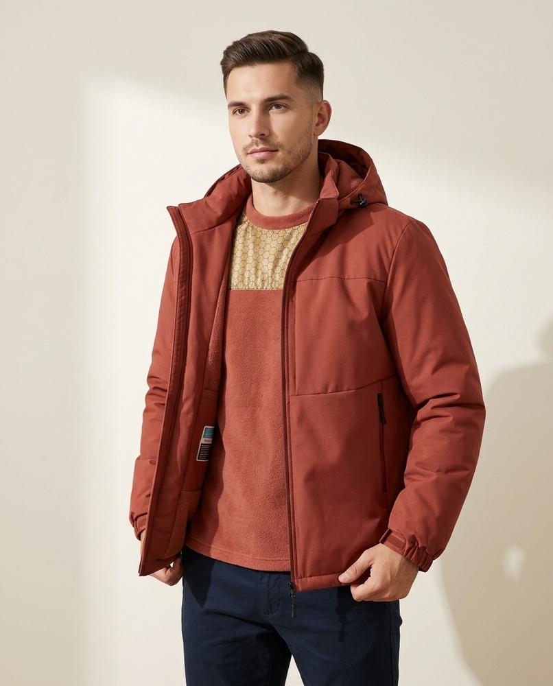 Lands Fashion - Loram | Fleece-Lined Hooded Jacket Men