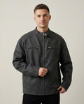 Lands Fashion - Tisel | Sueded Zip-Up Jacket Men