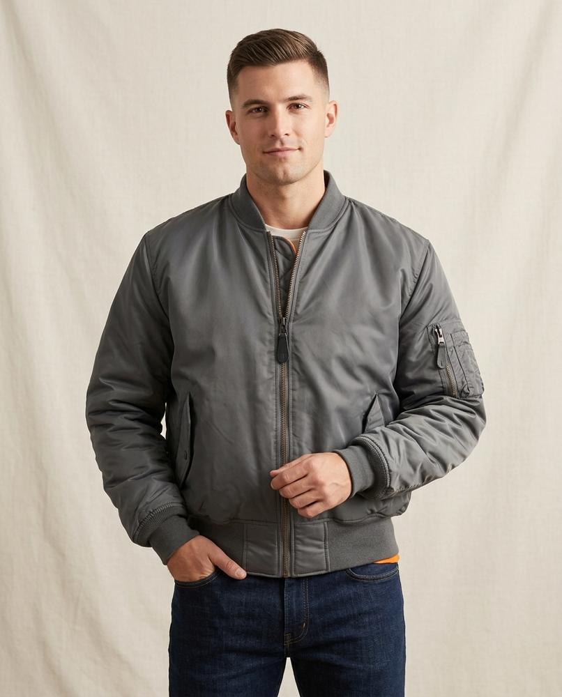 Lands Fashion - Nidan | Padded Zippered Jacket Men