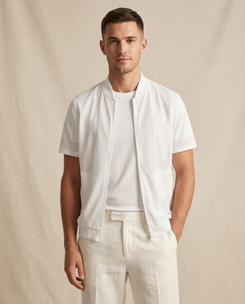 Lands Fashion - Alvan | Mesh Zip-Up Vest Men