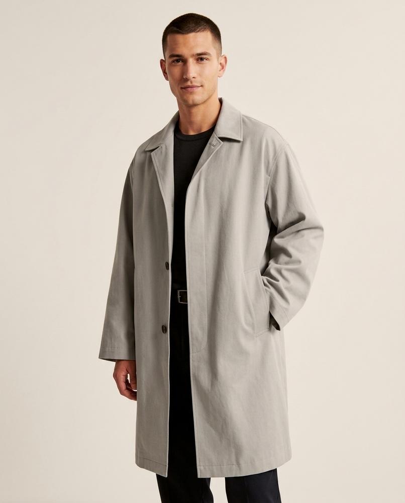 Lands Fashion - Rarel | Single-Breasted Relaxed-Fit Coat Men