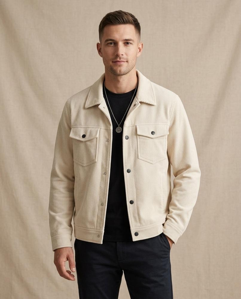 Lands Fashion - Comar | Corduroy Button-Up Jacket Men