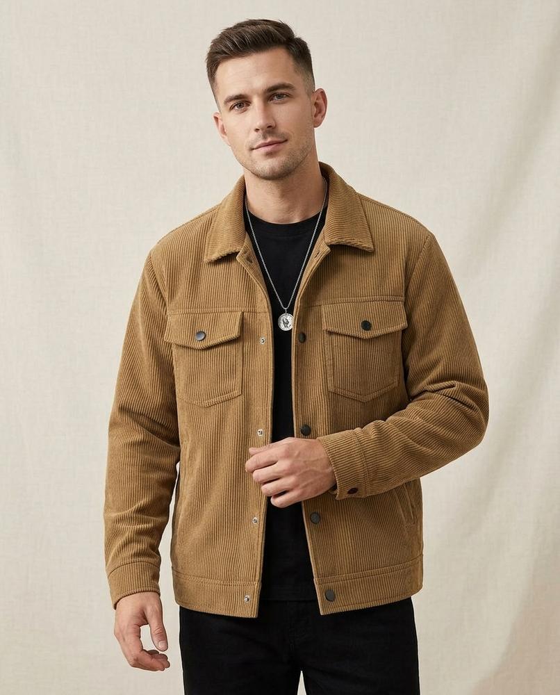 Lands Fashion - Comar | Corduroy Button-Up Jacket Men