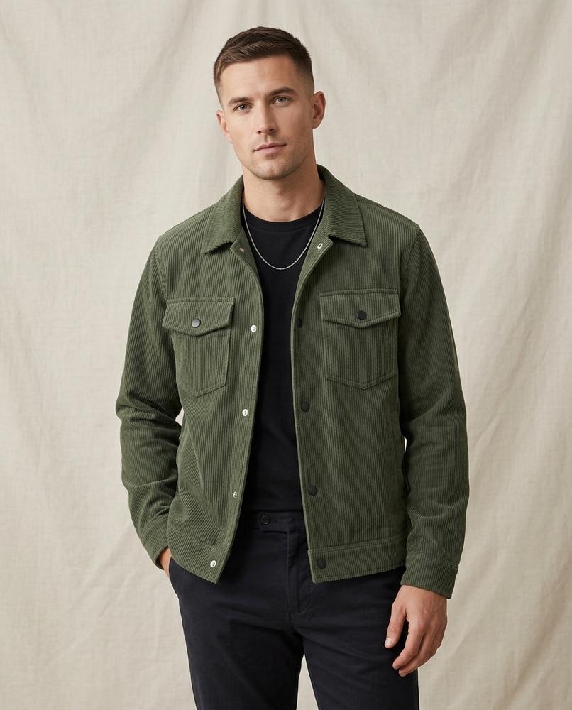Lands Fashion - Comar | Corduroy Button-Up Jacket Men