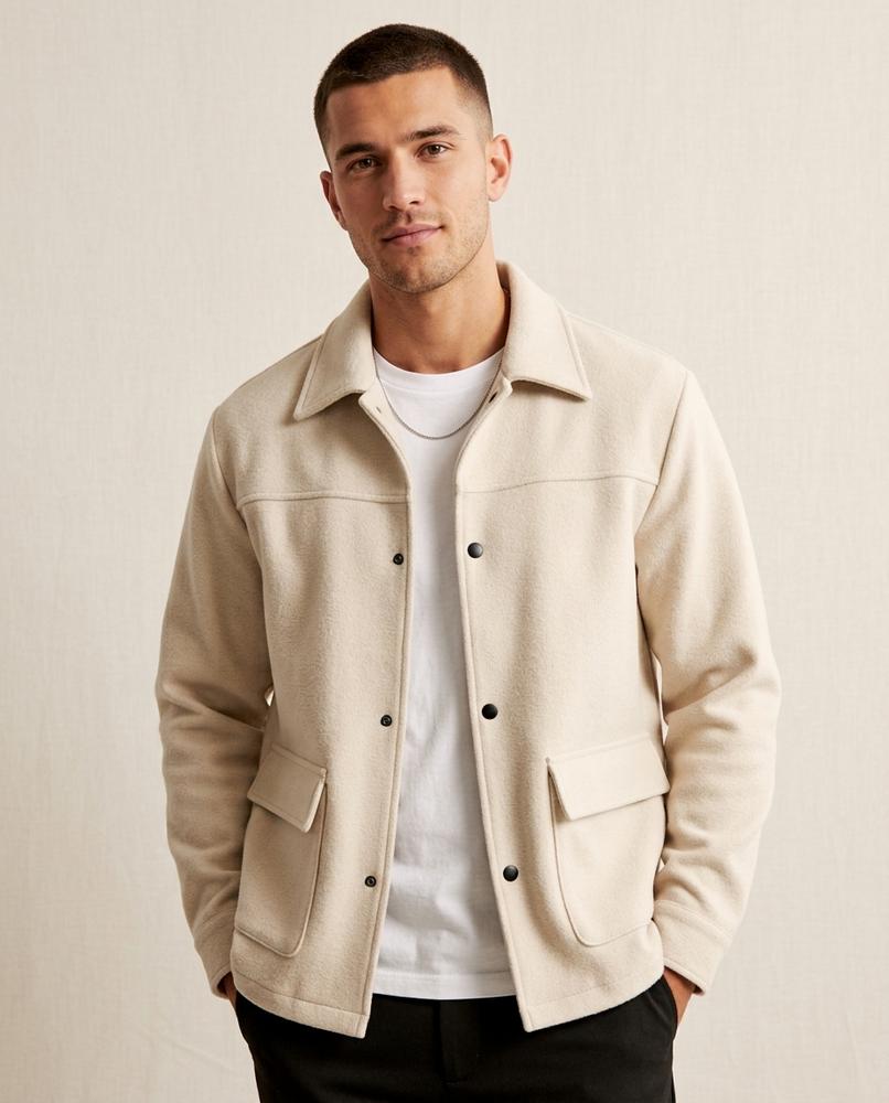 Lands Fashion - Kasan | Felted Collared Jacket Men