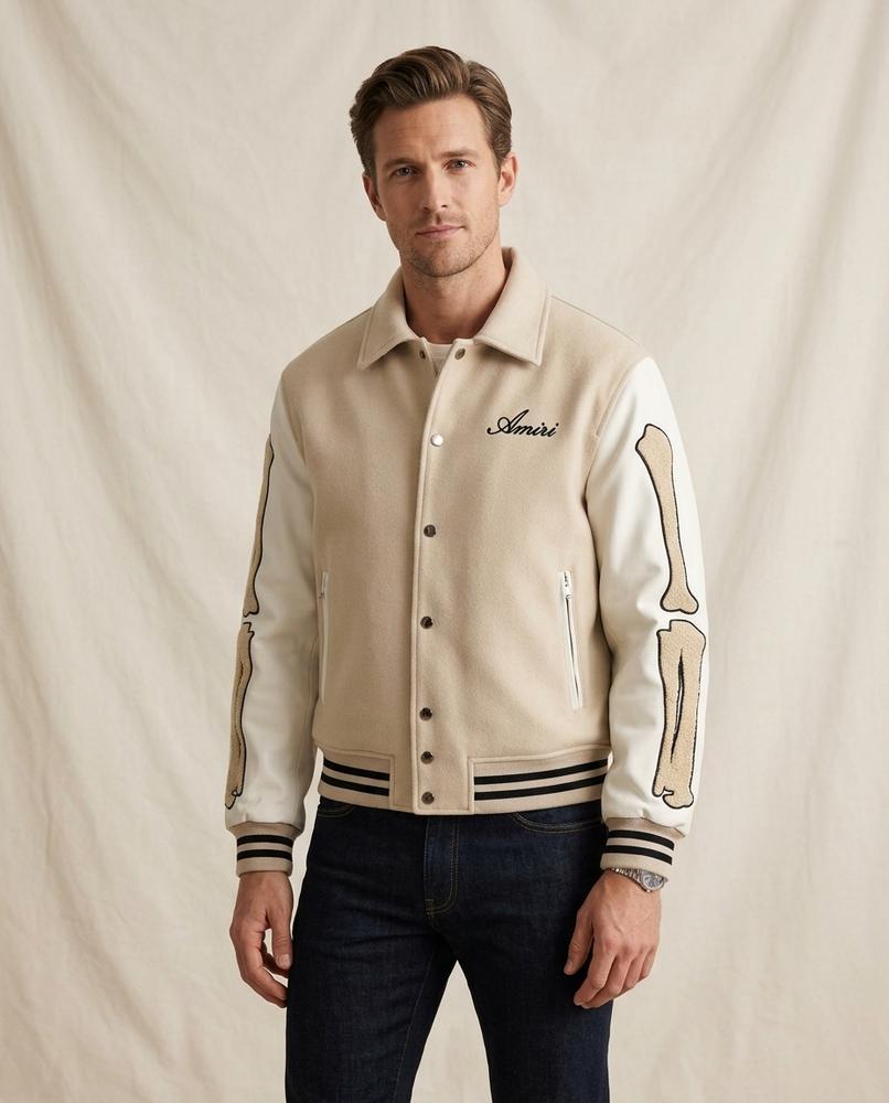 Lands Fashion - Rolin | Embroidered Two-Tone Jacket Men