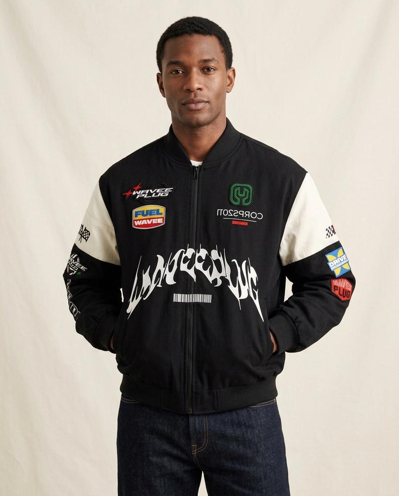 Lands Fashion - Tamor | Embroidered Zip-Up Jacket Men
