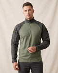 Lands Fashion - Sakar | Quarter-Zip Two-Tone Shirt Men