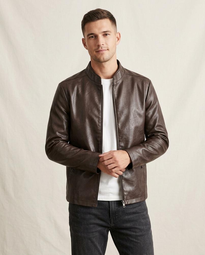Lands Fashion - Lyvan | Stand-Collar Zip-Up Jacket Men