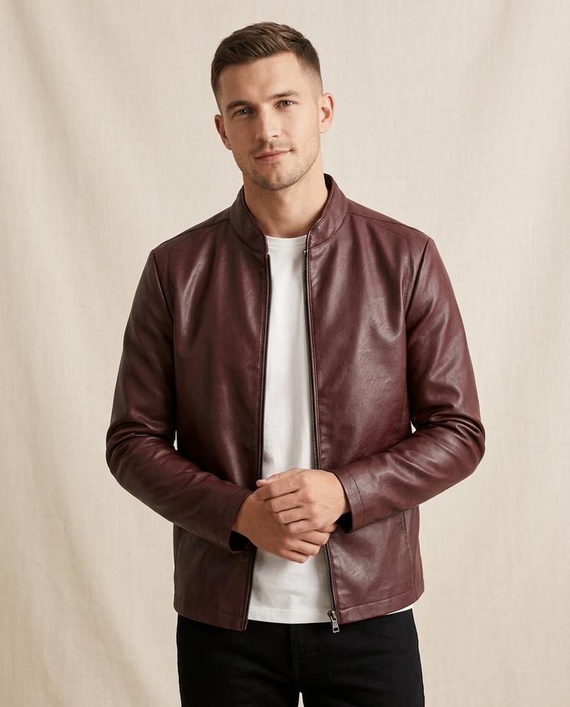 Lands Fashion - Lyvan | Stand-Collar Zip-Up Jacket Men