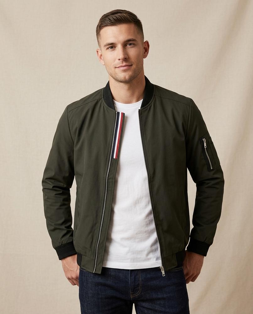 Lands Fashion - Armor | Zip-Up Slim-Fit Jacket Men
