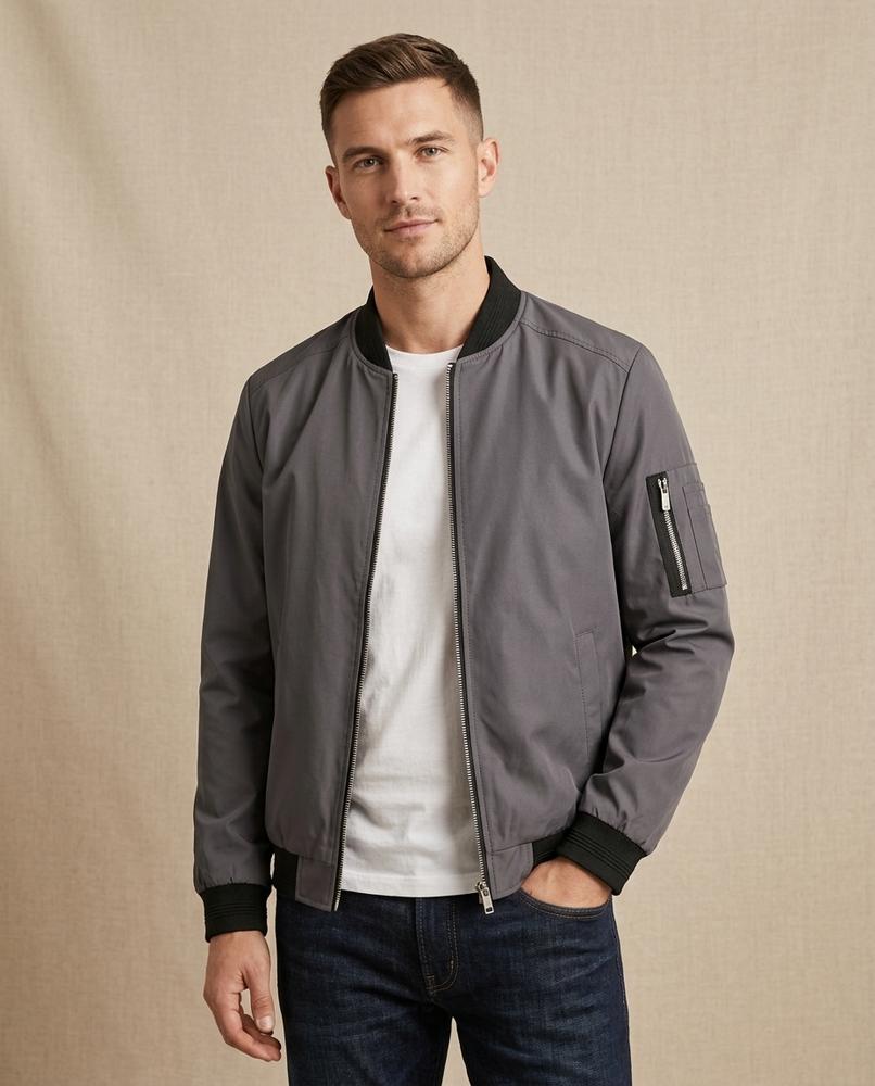 Lands Fashion - Armor | Zip-Up Slim-Fit Jacket Men