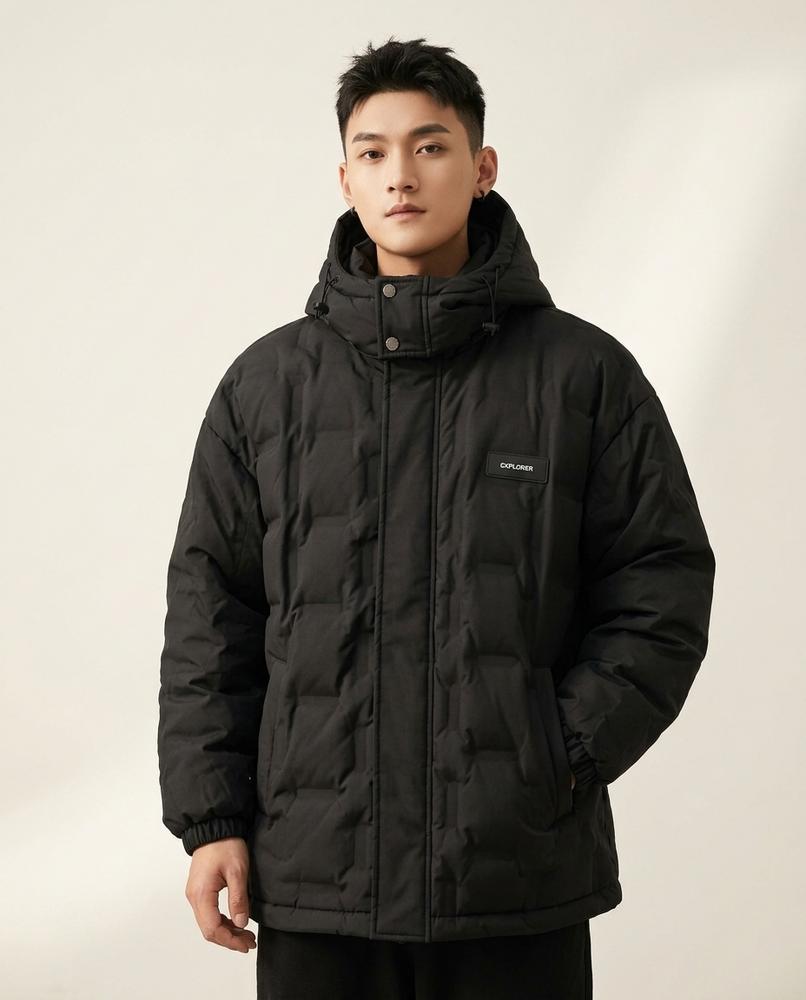 Lands Fashion - Sesan | Quilted Hooded Jacket Men