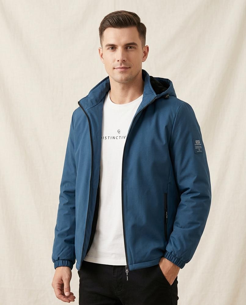 Lands Fashion - Cahal | Hooded Lined Jacket Men
