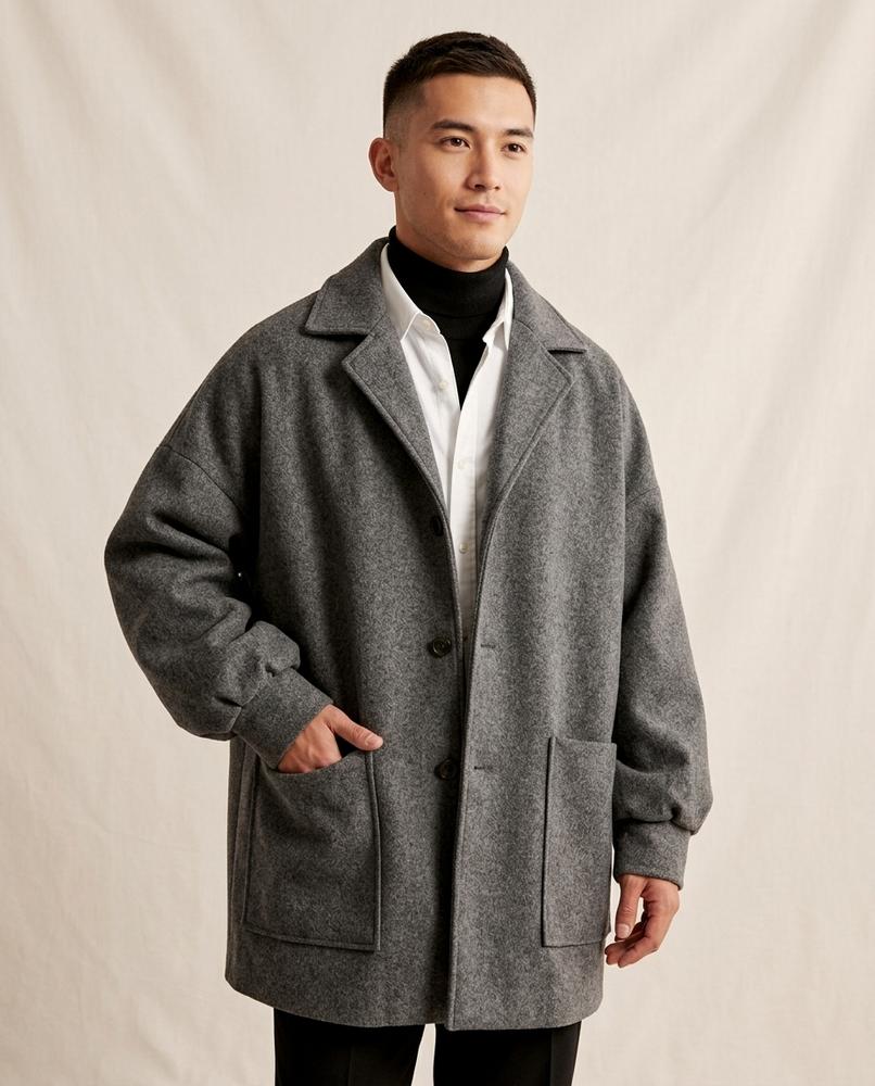 Lands Fashion - Leken | Oversized Lined Coat Men