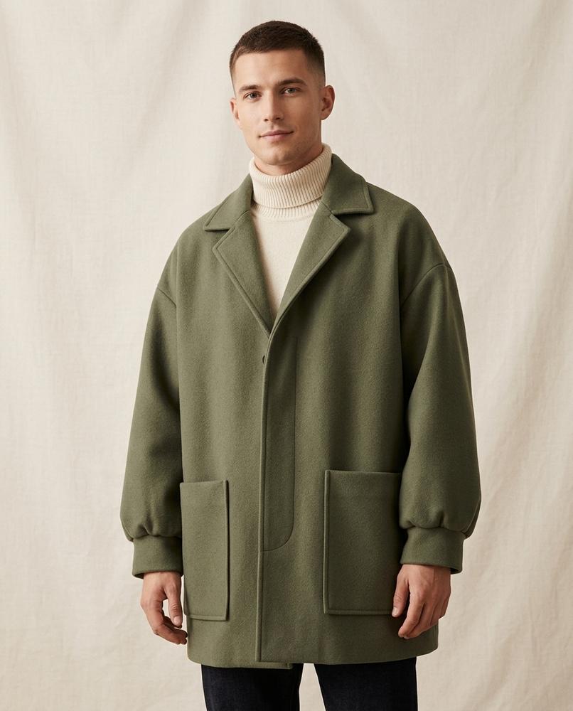 Lands Fashion - Leken | Oversized Lined Coat Men