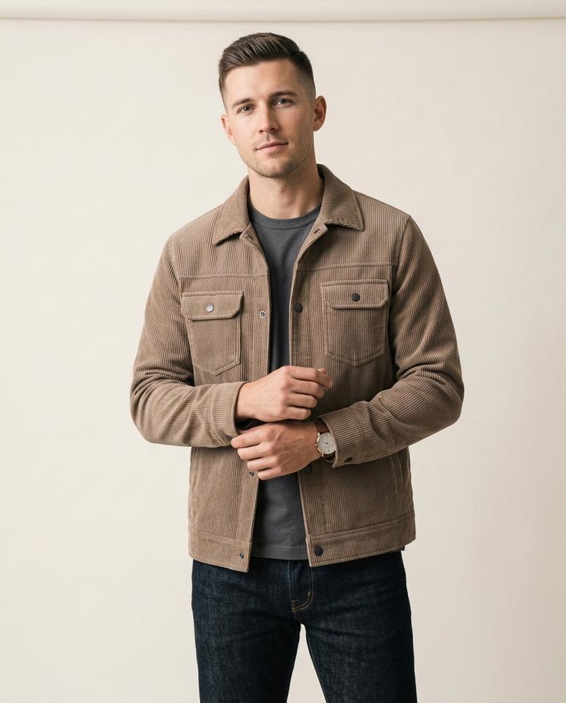 Lands Fashion - Yoren | Lined Corduroy Jacket Men