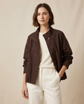 Lands Fashion - Vasen | Button-Front Stand-Collar Jacket Women