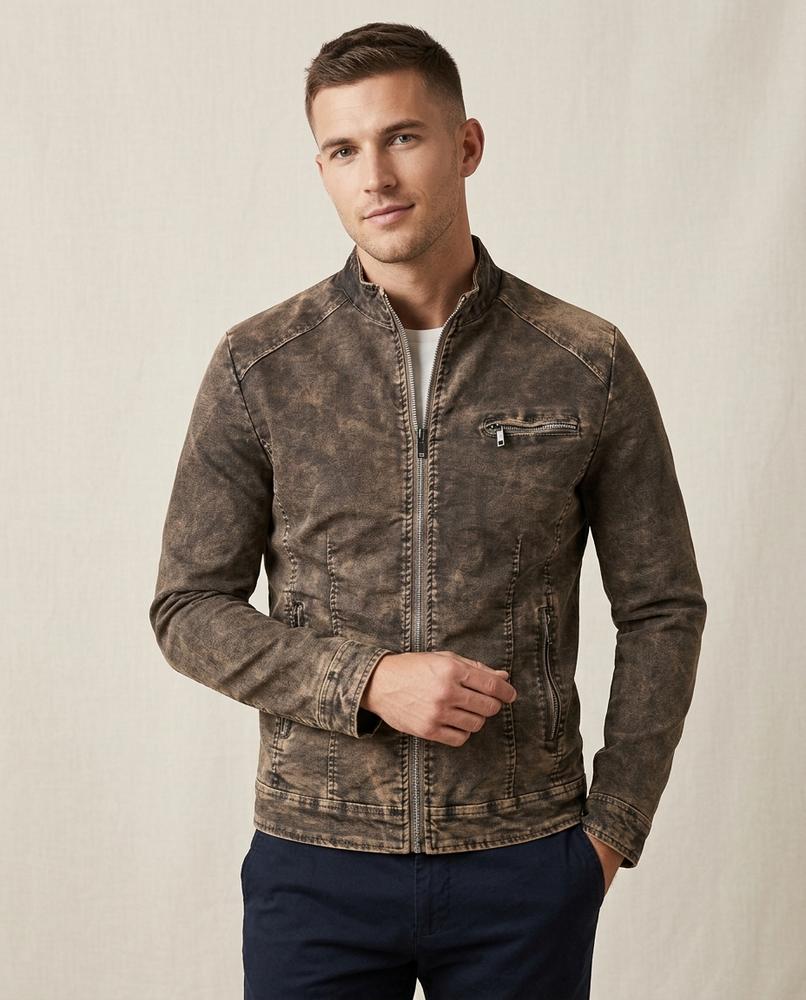 Lands Fashion - Nerev | Corduroy Zip-Up Jacket Men