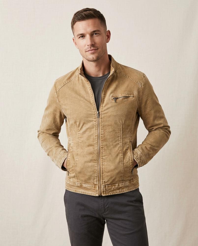 Lands Fashion - Nerev | Corduroy Zip-Up Jacket Men