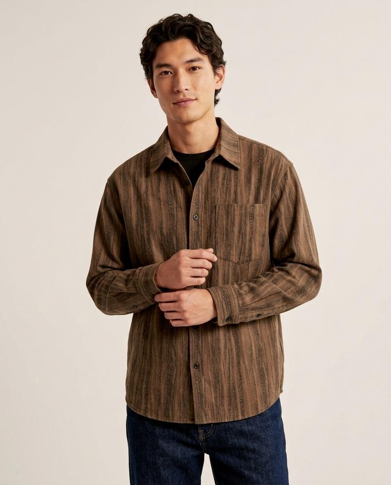 Lands Fashion - Ramon | Textured Button-Up Shirt Men