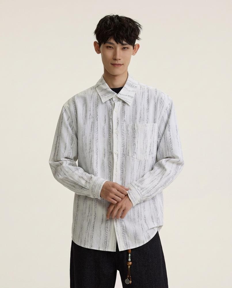 Lands Fashion - Ramon | Textured Button-Up Shirt Men