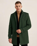 Lands Fashion - Lehal | Single-Breasted Wool-Blend Coat Men