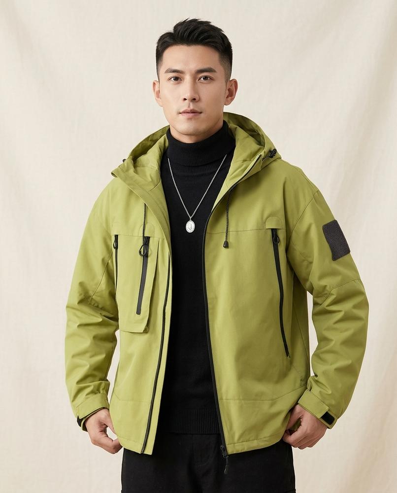 Lands Fashion - Zamin | Hooded Water-Resistant Jacket Men