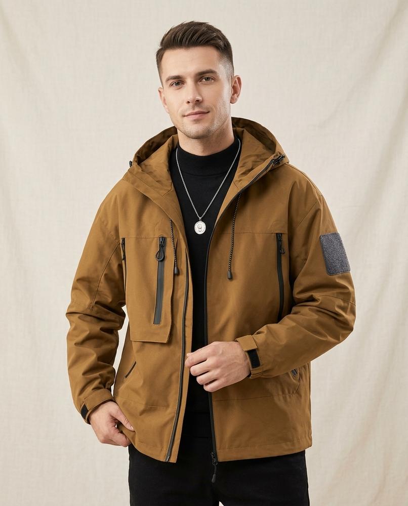 Lands Fashion - Zamin | Hooded Water-Resistant Jacket Men