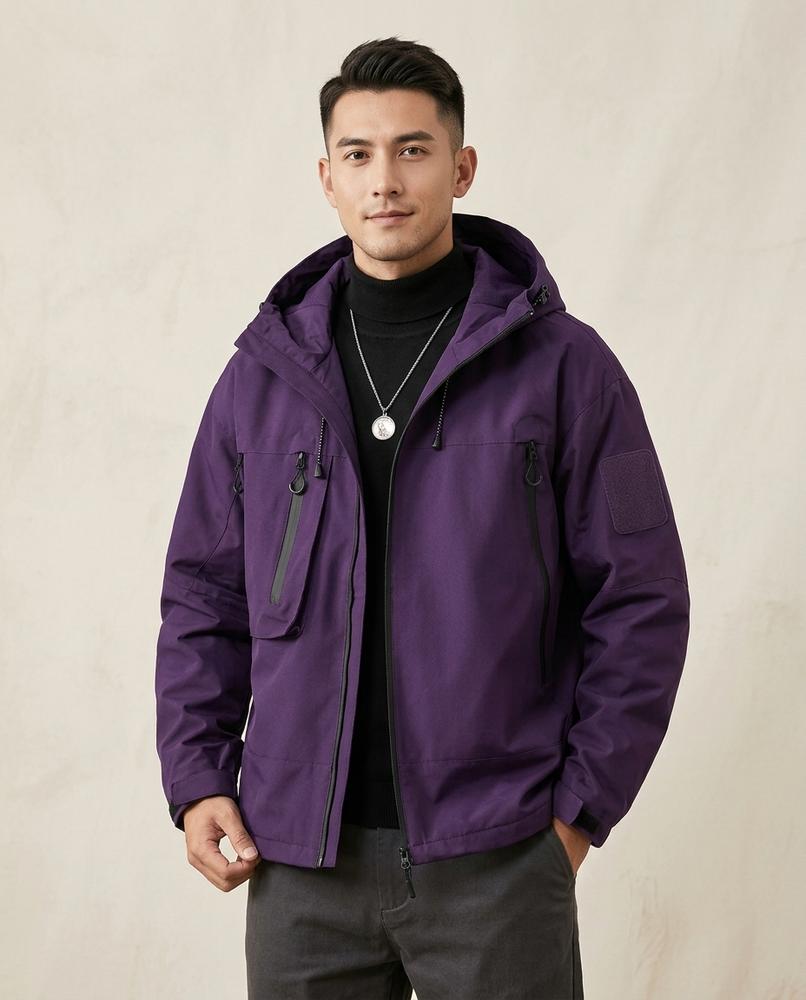 Lands Fashion - Zamin | Hooded Water-Resistant Jacket Men